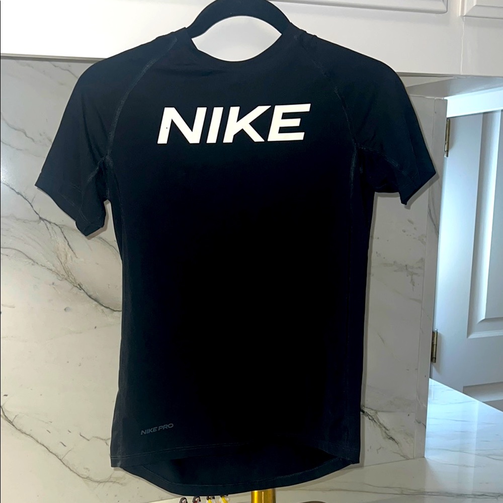 Nike Pro Dri-Fit Boys Black Short Sleeve Tee